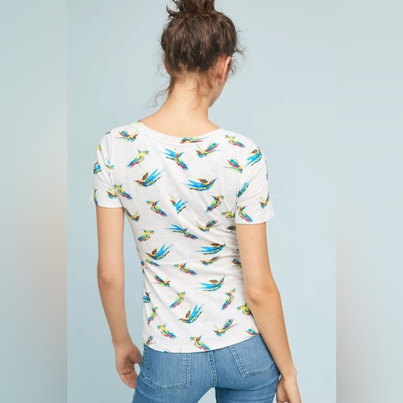 Anthropologie Meadow Rue Pajaro Tie-Waist Top - Picture 2 of 3